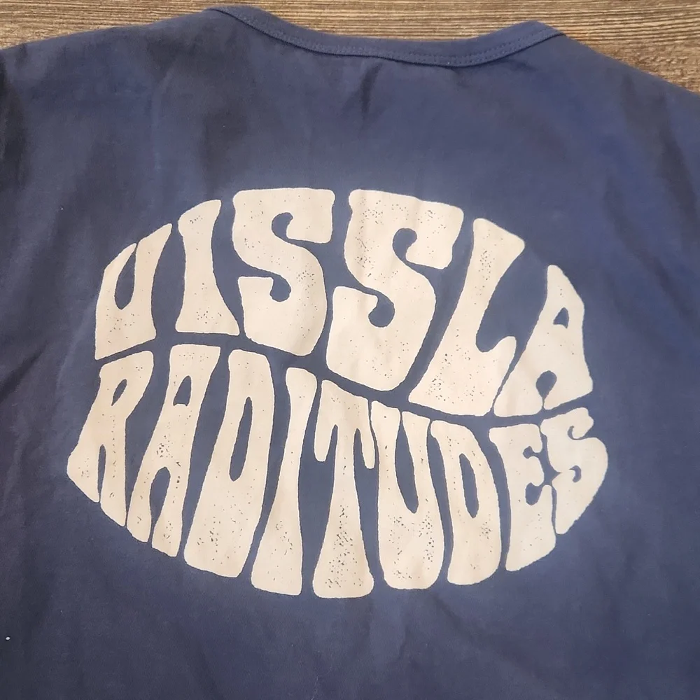 Vissla Men's Blue T-Shirt In Vintage Wash - Picture 5 of 5